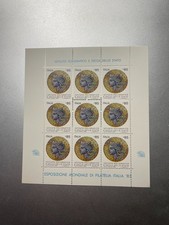 1985 Foglietto Erinnofilo Esposizione Mondiale Filatelia Italia '85