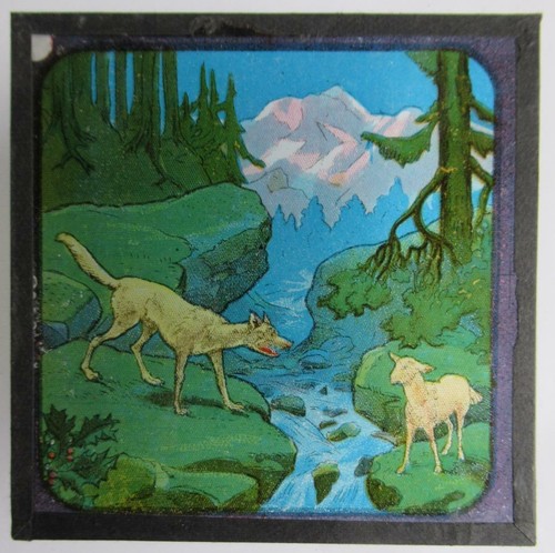 Magic lantern slide from - lantern,