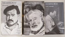 HEMINGWAY "ROMANZI VOL. 1 E 2 + TUTTI I RACCONTI" OPERA IN 3 VOLUMI I MERIDIANI