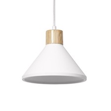 OSRAM DECOR Plaster Wood lampada a sospensione in gesso, 220 mm, grigio scuro, c