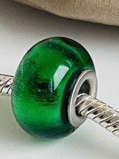 Charm Morellato In Vetro Di Murano Verde Linea Drop
