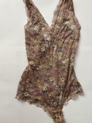 Body fleurs dentelle sexy - body,