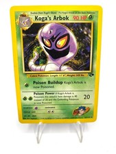 Carta pokemon Koga's Arbok set