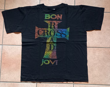 T-shirt Maglia BON JOVI Cross Road Tour 1995 Taglia XL Nera Official Merchandise