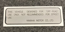 Adesivo avvertenza yamaha - avvertenza,