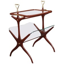 Magazine Wood and Glass Table