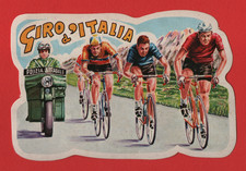FIGURINA FUSTELLATA ADESIVA STIKERS CICLISMO GIRO D'ITALIA PERFETTA N°33