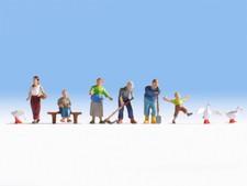 NOCH 15629 Scala HO Contadini (pz. 6 con tre animali)