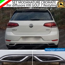 PROFILI CROMATI TERMINALE PER DIFFUSORE PARAURTI VW GOLF 7.5 RESTYLING STILE R