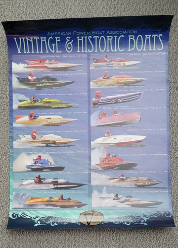 Race boats poster 18x24 - poster,