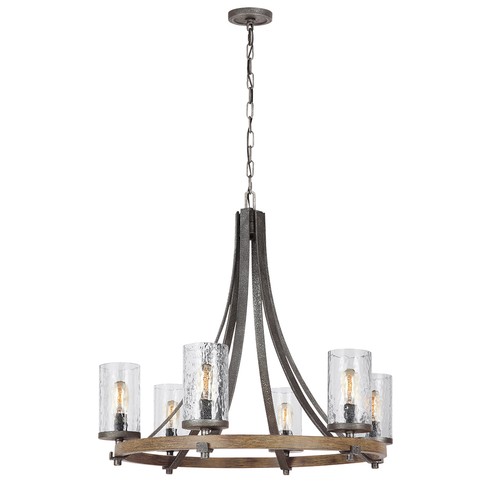Lampadario 6x60w e27 rovere - lampadario, 6x60w/e27