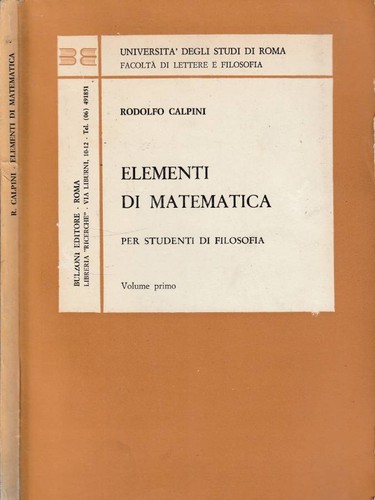 Elementi matematica vol i - elementi, di