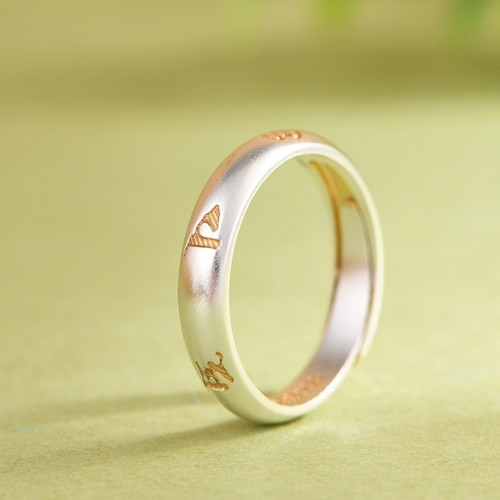 N05 anello buddista mantra - anello,