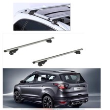 BARRE PORTATUTTO ALLUMINIO FORD KUGA 2019+PORTASCI 4 PAIA CHIAVI ANTIFURTO K9