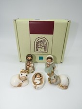 THUN, Presepe mini, Sacra Famiglia 5 pezzi. Altezza Giuseppe 5 cm. Nuovo.