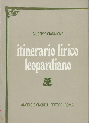Giacalone gius itinerario - giacalone,, gius..itinerario
