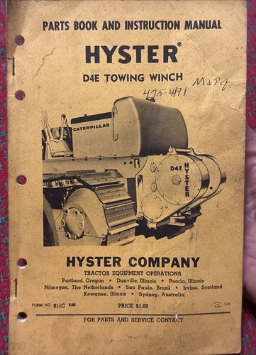 Hyster d4e argano traino per - hyster,