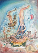 Dipinto olio  Mangrovie di