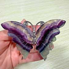 Farfalla intagliata fluorite