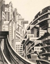 Litografia New York City di