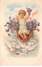 Angeli - N°84040 - Ange Nel Un Carrello Riempito Viola, Prim Da Di Col