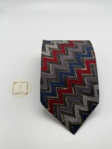 Missoni zig zag multicolor tie - missoni,