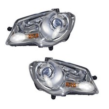 2x Coppia Fari Fanali Anteriori per Volkswagen Touran 2006-2010