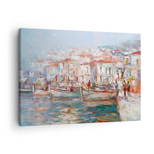 Quadro tela 70x50cm isola - quadro,