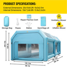 6X3X2,5 M Tenda Gonfiabile