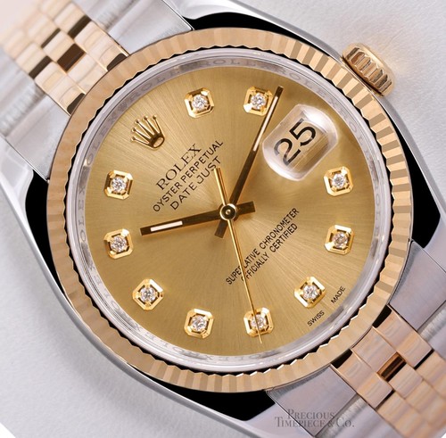 Rolex datejust bicolore - 36, mm