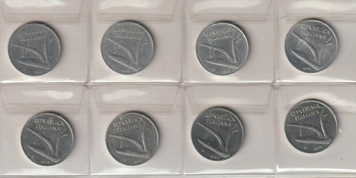 Italia lire 1951 1952 - 8x:, 1951,