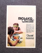 I999-Advertising Pubblicità-1973- MOSAICO QUERCETTI , GIORNATA DI GIOCO