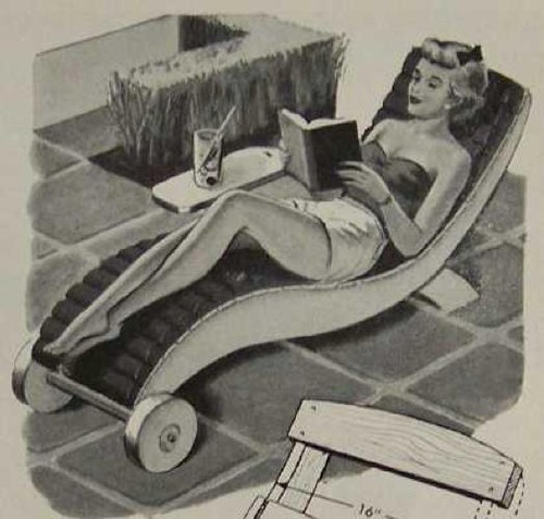 Chaise lounge patio moderno - lounge,