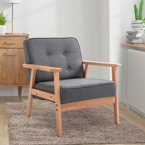 Homcom divano singolo poltrona - homcom,