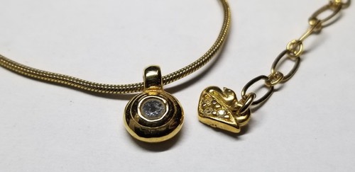 Swarovski signed gold plated - signed,