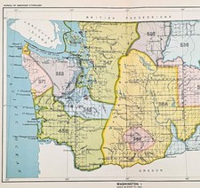Mappa WASHINGTON 1899