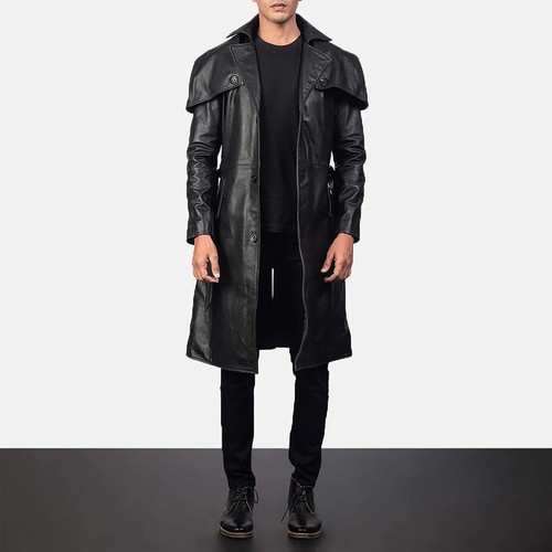 Cappotto lungo uomo vera - , pelle