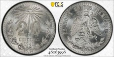 1941 M PCGS MS66 | MEXICO - 20