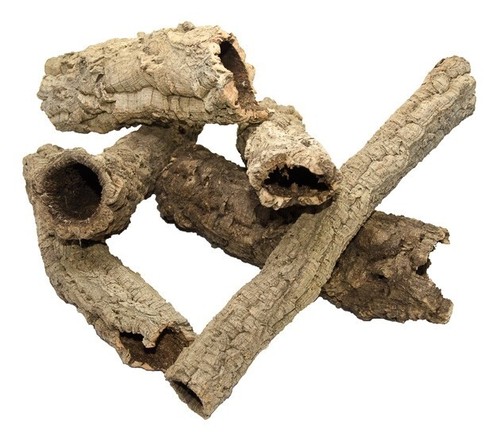 Natural virgin cork bark tubes - natural,