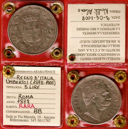 Lire 1878 scudo - 1878,