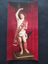Santino originale holy card San Sebastiano Martire Patrono Cavaliere Saponara ME