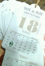 Biglietti - Compleanno 18 anni INVITI MODELLO CALENDARIO INGLESE 