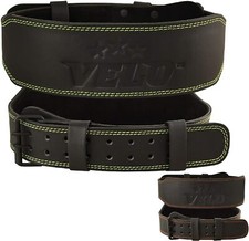 Cintura in pelle VELO Power sollevamento pesi bufalo Hide 4" palestra fitness supporto schiena