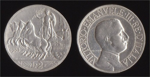 Lire 1908 quadriga - 2,
