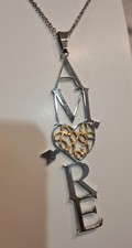 Pendente acciaio Amore    con