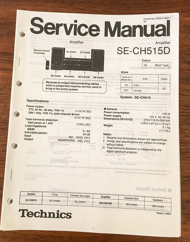Technics ch515d - technics, se-ch515d