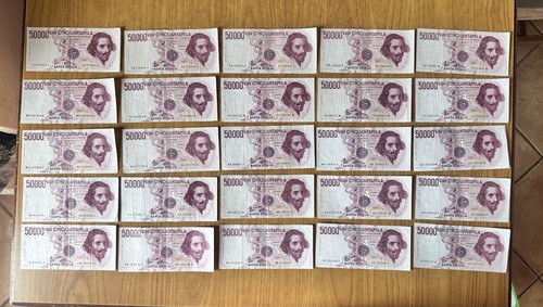 Lotto banconote lire 50000 - lotto,
