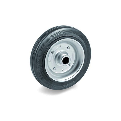 Ruota 150x40 gomma nera mozzo - nera,