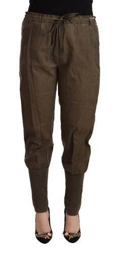 Pantalone donna marrone lana