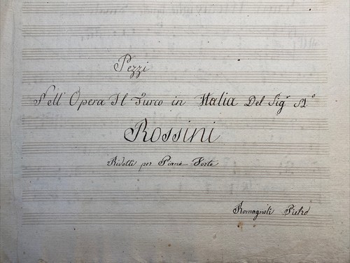 Antico manoscritto musicale - antico,
